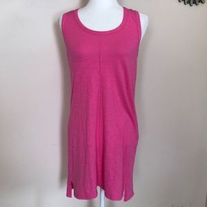 Barbie Core Pink Jersey Cotton Mini Tank Dress Size Medium NWT